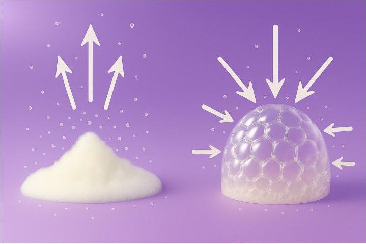 【エクソソーム2種×炭酸】年齢サインに2段式アプローチ「クラッキングWエクソソーム」作用メカニズム-02